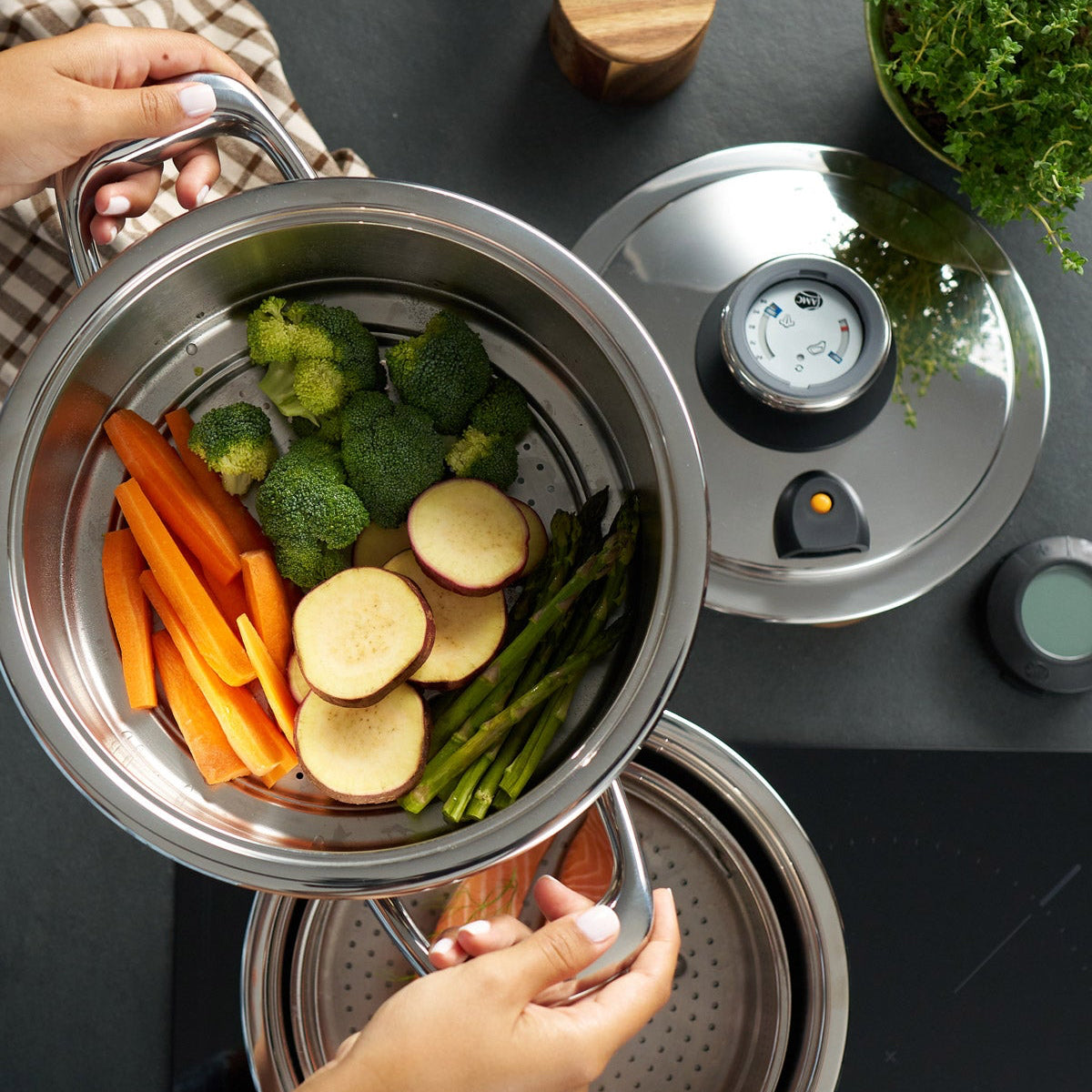 Audiotherm grill pan