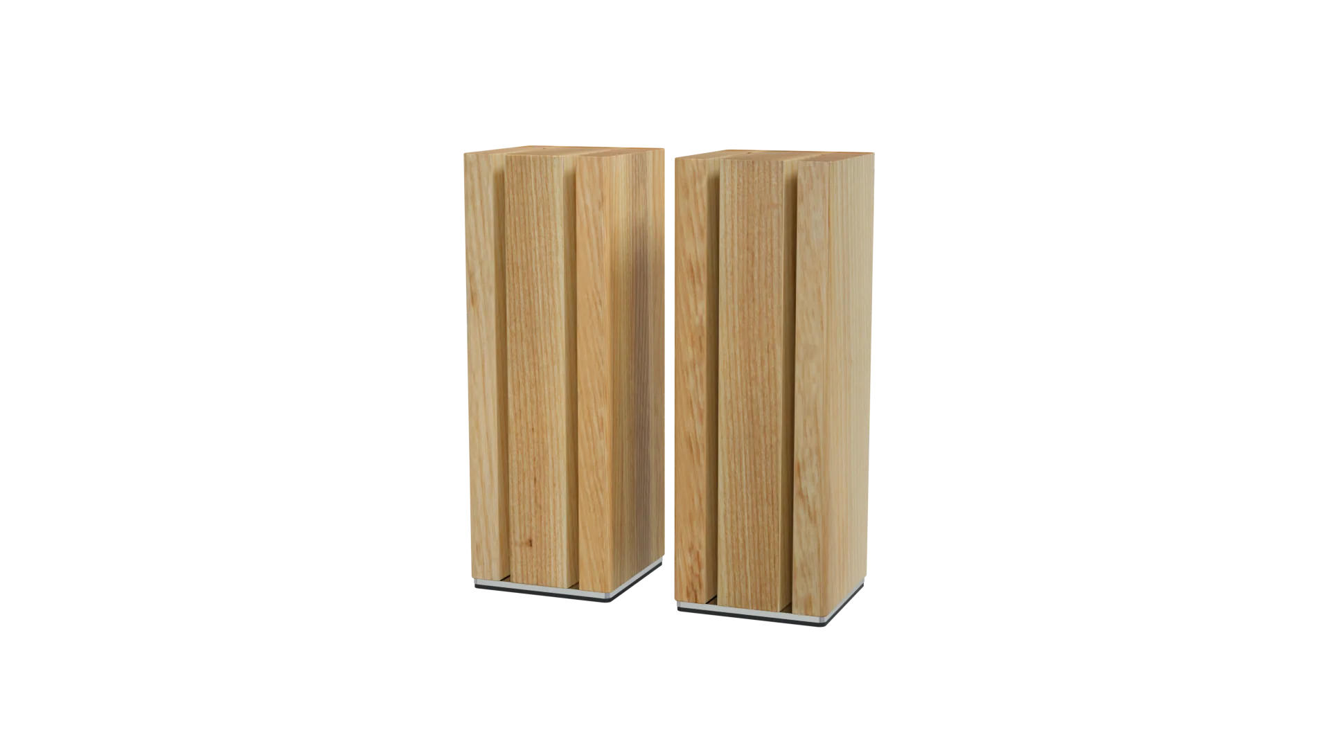 A by AMC Modular Wood Knife Block That Holds 4 Knives