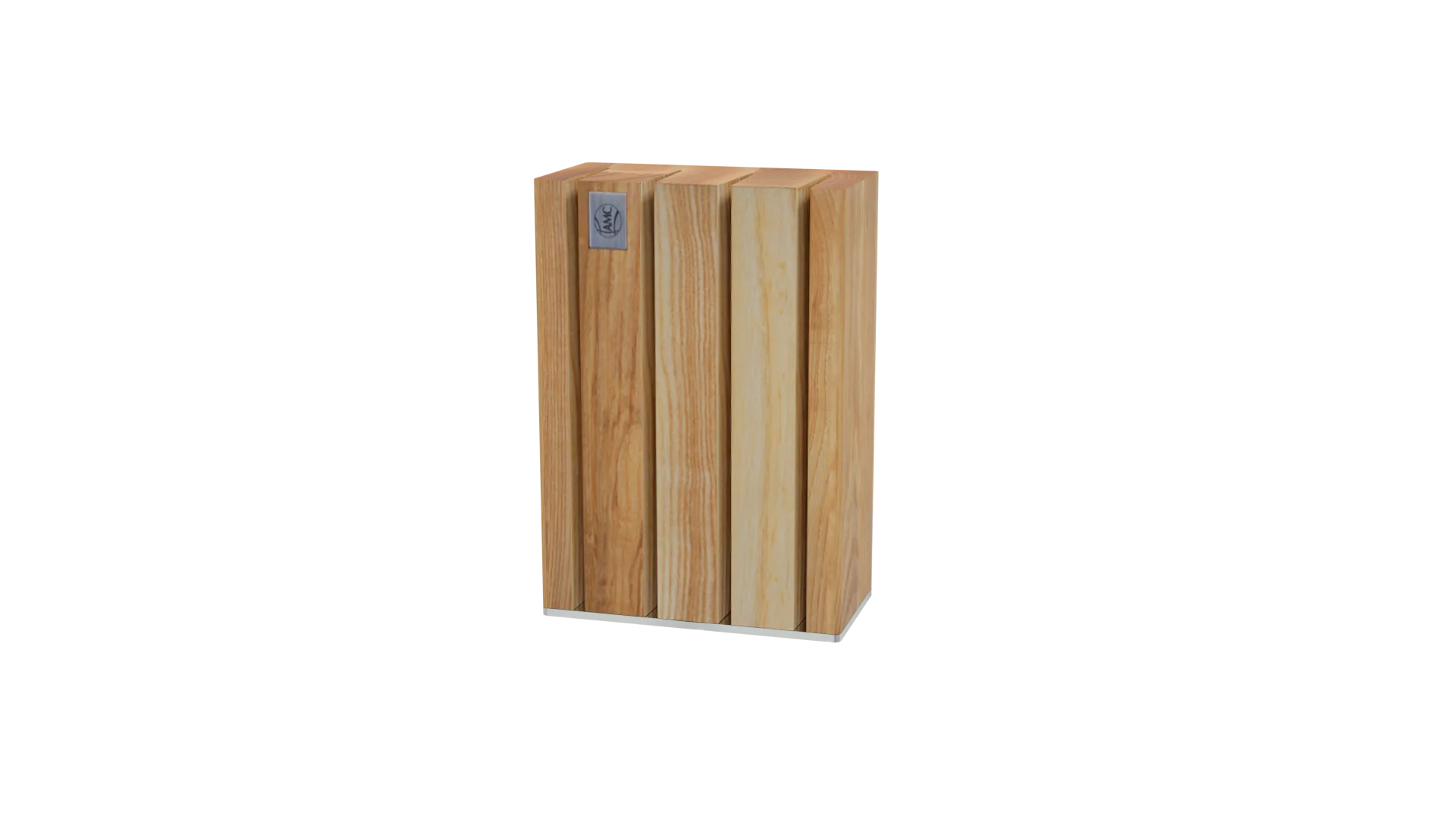 A by AMC Modular Wood Knife Block That Holds 4 Knives