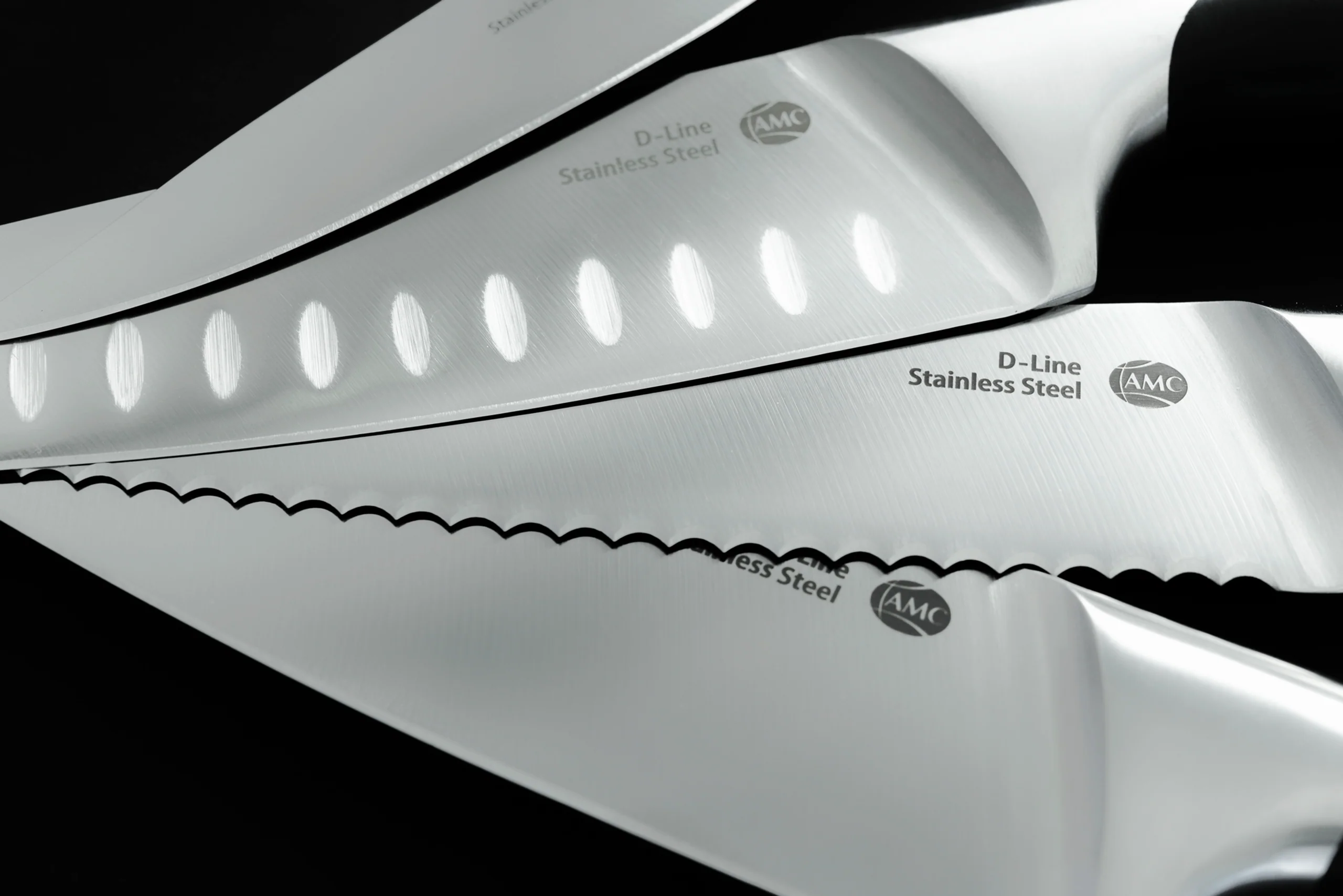 A by AMC D-Line 4-Piece Stainless Steel Knife Set
