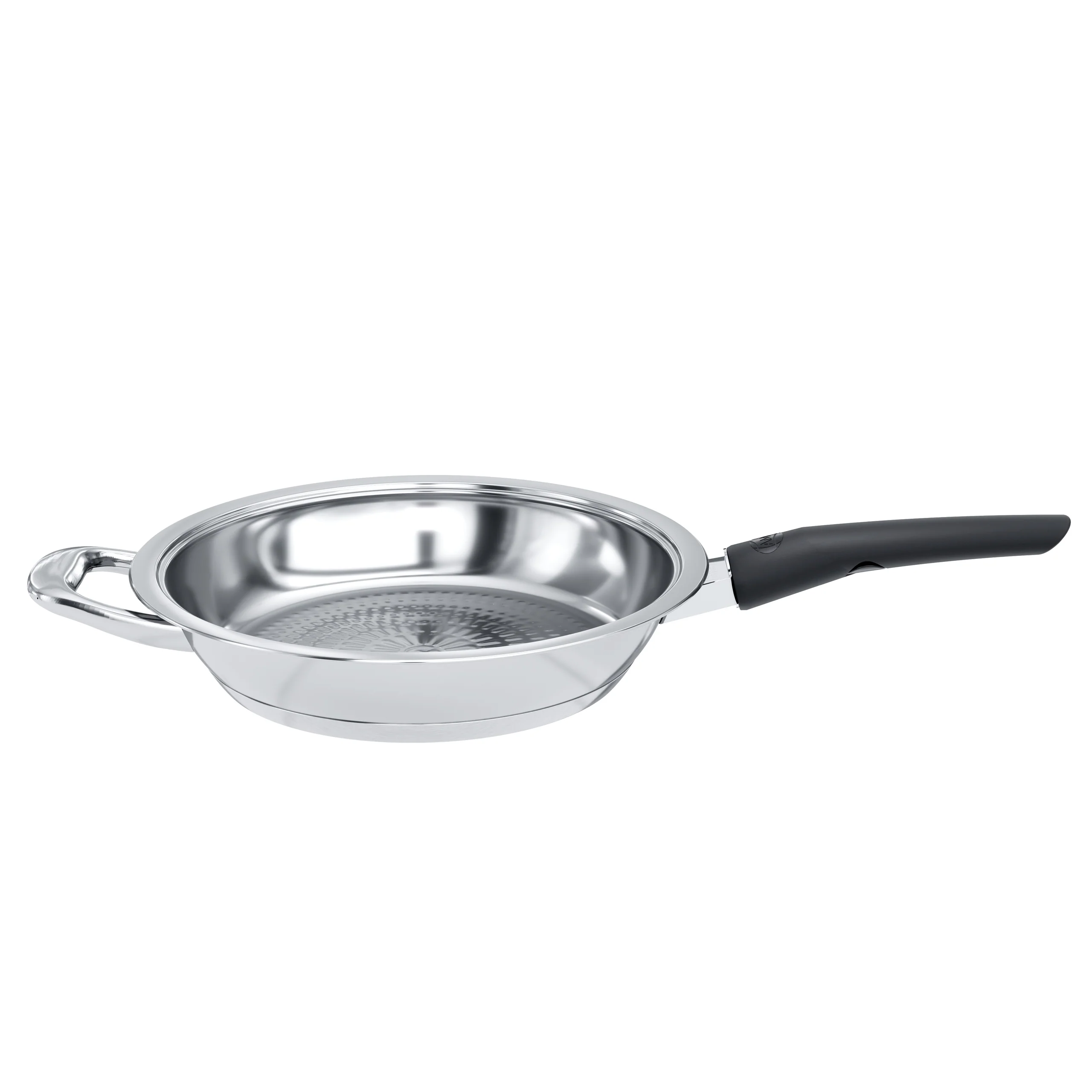 Stainless Steel Frying Pan with Lid for Searing and Frying