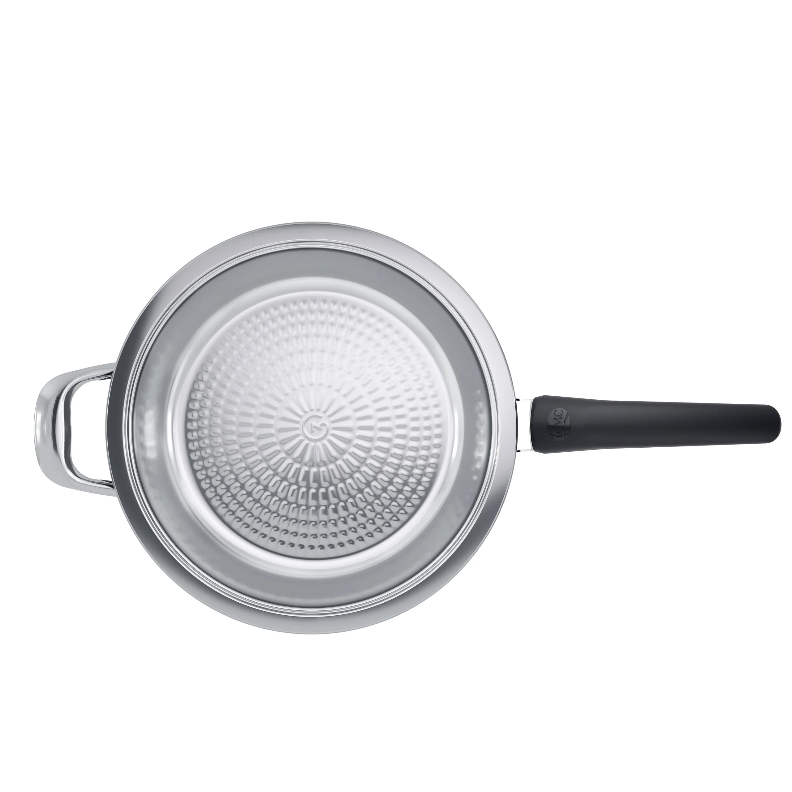 Stainless Steel Frying Pan with Lid for Searing and Frying
