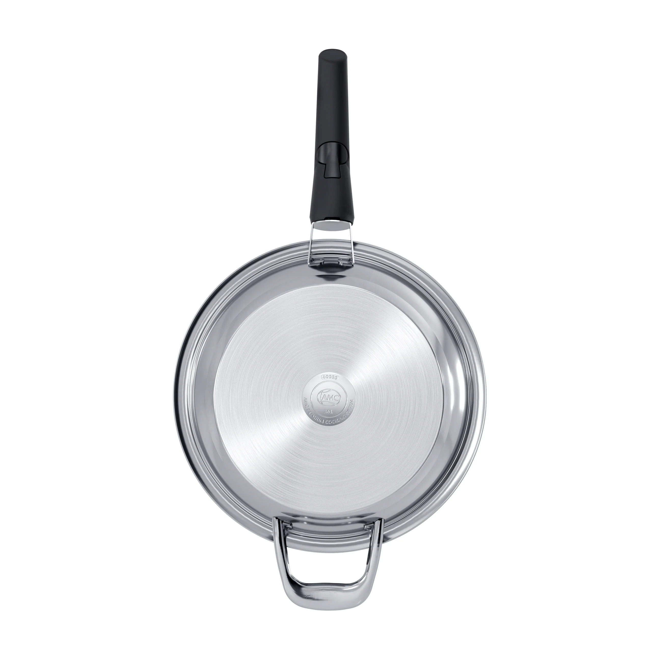 Stainless Steel Frying Pan with Lid for Searing and Frying