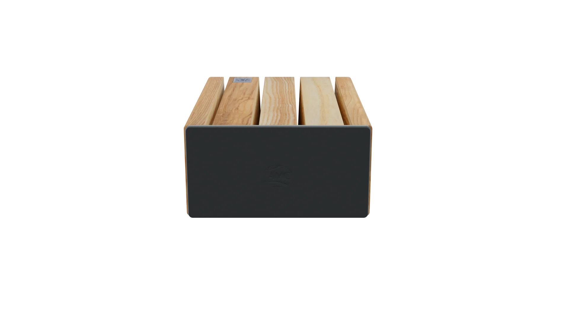 A by AMC Modular Wood Knife Block That Holds 4 Knives